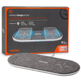 Ventev - Wireless Chargepad Duo 20w - Gray And White