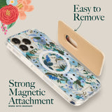 Case Mate Rifle Paper Co. Magnetic Card Holder works with MagSafe - Garden Party Blush