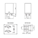 12V DC/10A DPDT RELAY SWITCH