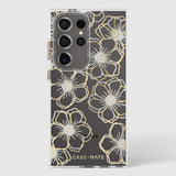 Case-mate - Floral Gems Case For Samsung Galaxy S24 Ultra - Gold