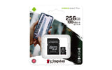 Kingston - Microsdxc Canvas Select Plus 256gb Memory Card And Adapter - Black