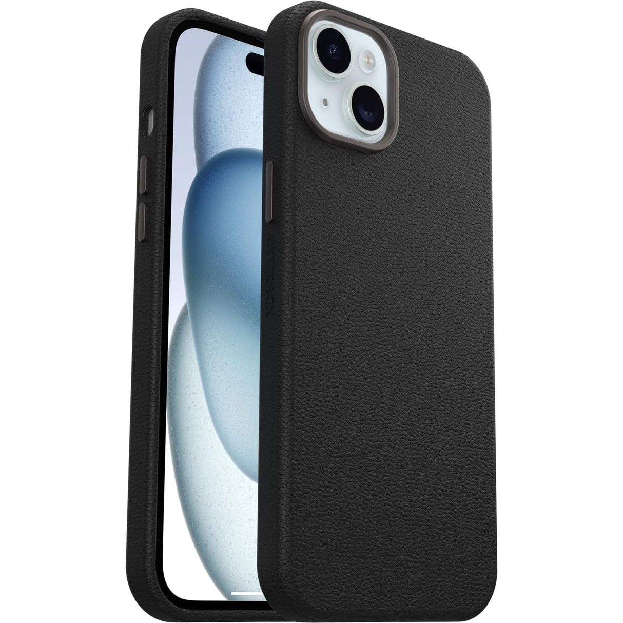 Otterbox - Symmetry Cactus Leather Case For Apple Iphone 15 Plus - Noir Ash