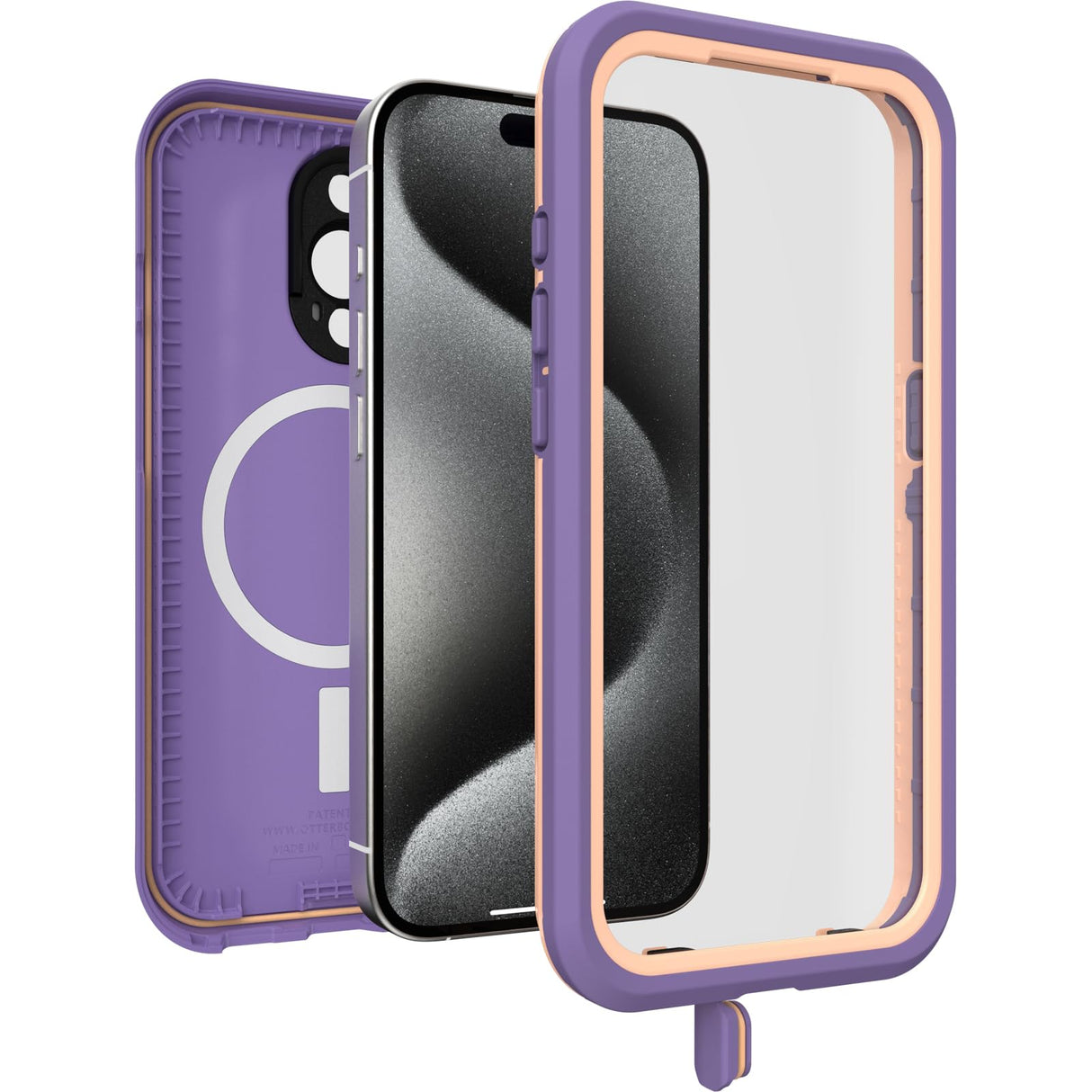 Otterbox - Fre Magsafe Case For Apple Iphone 15 Pro  - Purple