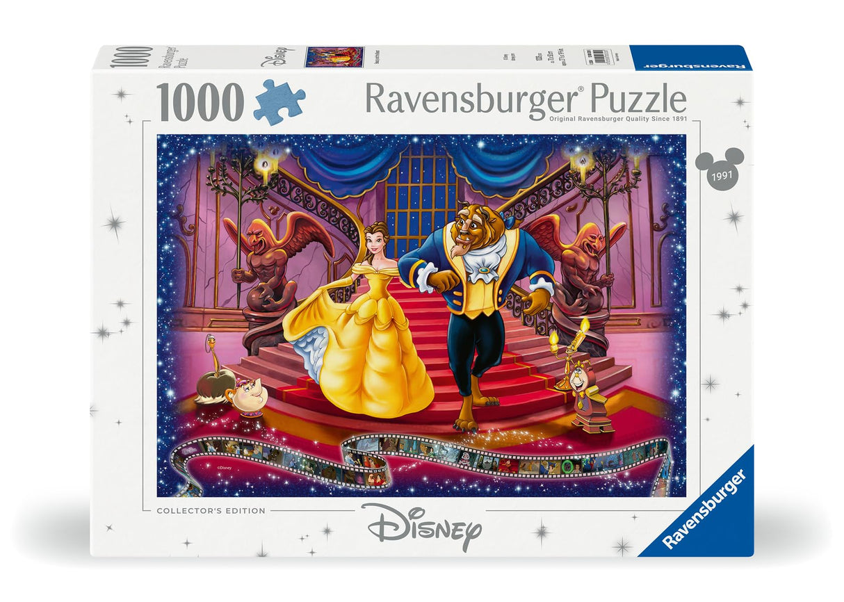 Ravensburger Disney Collector's Edition Beauty and The Beast 1000 Piece Jigsaw Puzzle for Adults - Handcrafted Tooling, Made in Germany, Every Piece Fits Together Perfectly