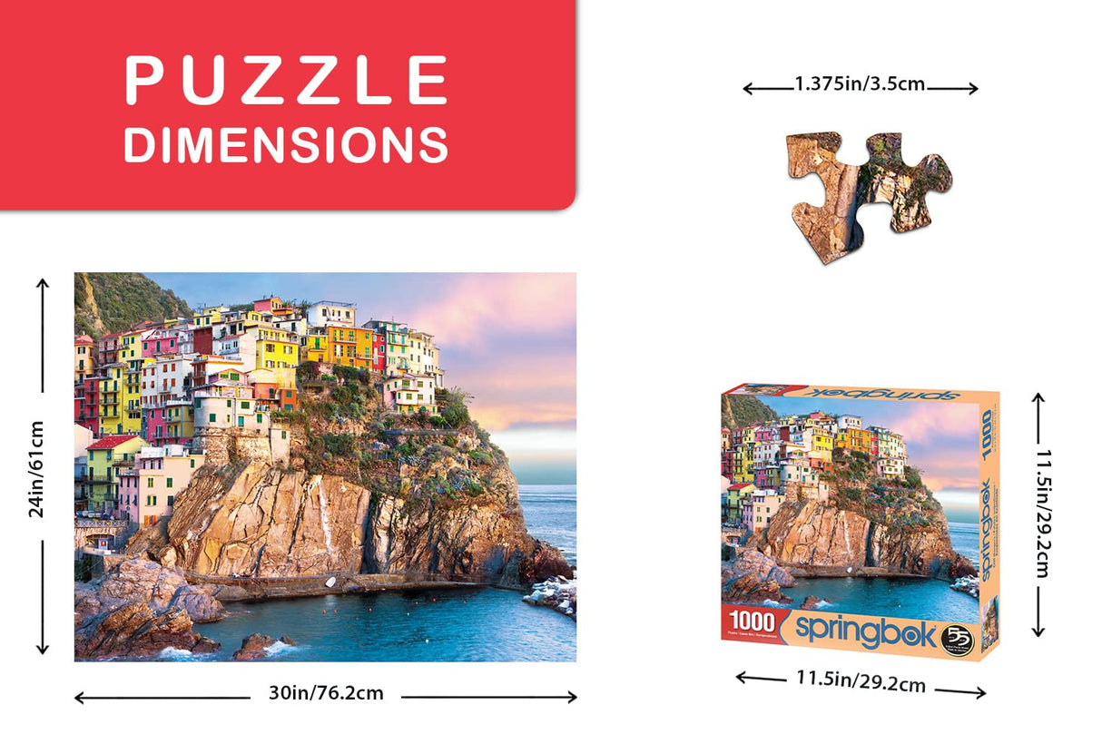 Springbok's 1000 Piece Jigsaw Puzzle Cliff Hangers, Multi