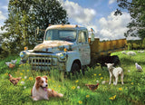 Cobble Hill 1000 Piece Puzzle - Sheep Field - Sample Poster Included