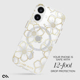 Case-mate - Floral Gems Magsafe Case For Apple Iphone 16 - Gold