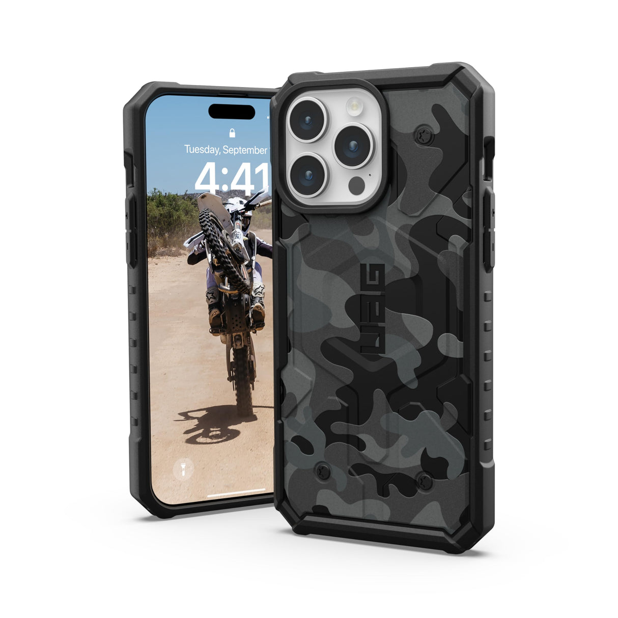 Urban Armor Gear (uag) - Pathfinder Se Case For Apple Iphone 15 Pro Max - Midnight Camo