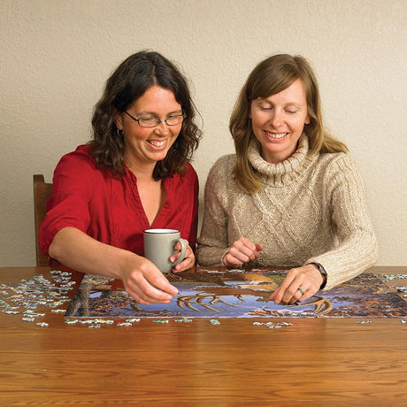 Cobble Hill 500 Piece Puzzle - Deer and Pheasant - Sample Poster Included - image 3