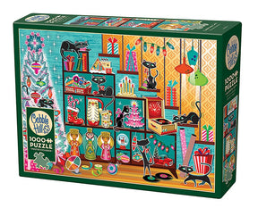 Cobble Hill 1000 Piece Puzzle - Christmas Cats - Sample Poster Included