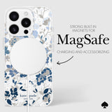 Kate Spade - Protective Magsafe Case For Apple Iphone 16 Pro - Flowerbed Blue