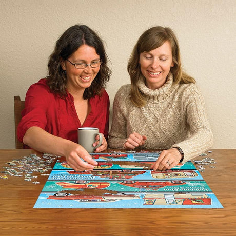 Cobble Hill 1000 Piece Puzzle - Holiday Hustle - Sample Poster Included - image 4