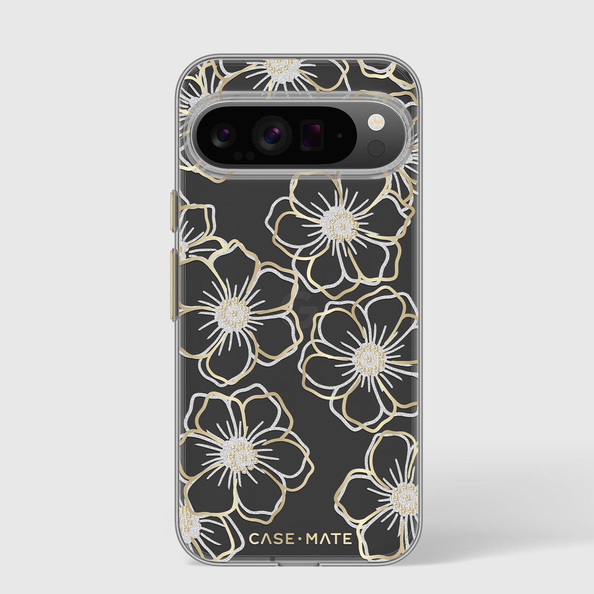 Case-mate - Floral Gems Case For Google Pixel 9 Pro Xl - Gold