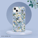 Rifle Paper Co - Magsafe Case For Apple Iphone 15 Plus - Garden Party Blue