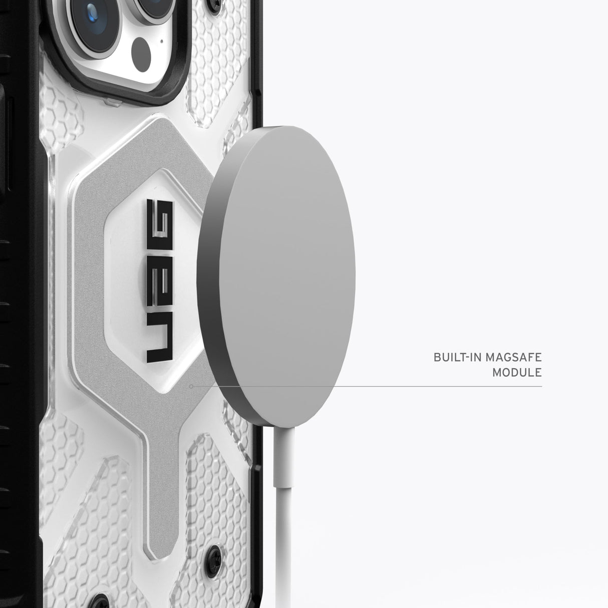 Urban Armor Gear (uag) - Pathfinder Magsafe Case For Apple Iphone 15 Pro - Ice