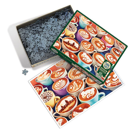 Cobble Hill 1000 Piece Puzzle - BaristArt - Sample Poster Included - image 3