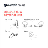 Motorola - Hk126 In Ear Mono Bluetooth Headset - Black