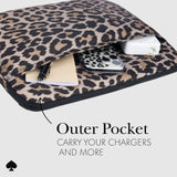 Kate Spade - Puffer Sleeve For 14in Laptops - Classic Leopard