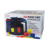 300 Poker Chips with Revolving Rack Game