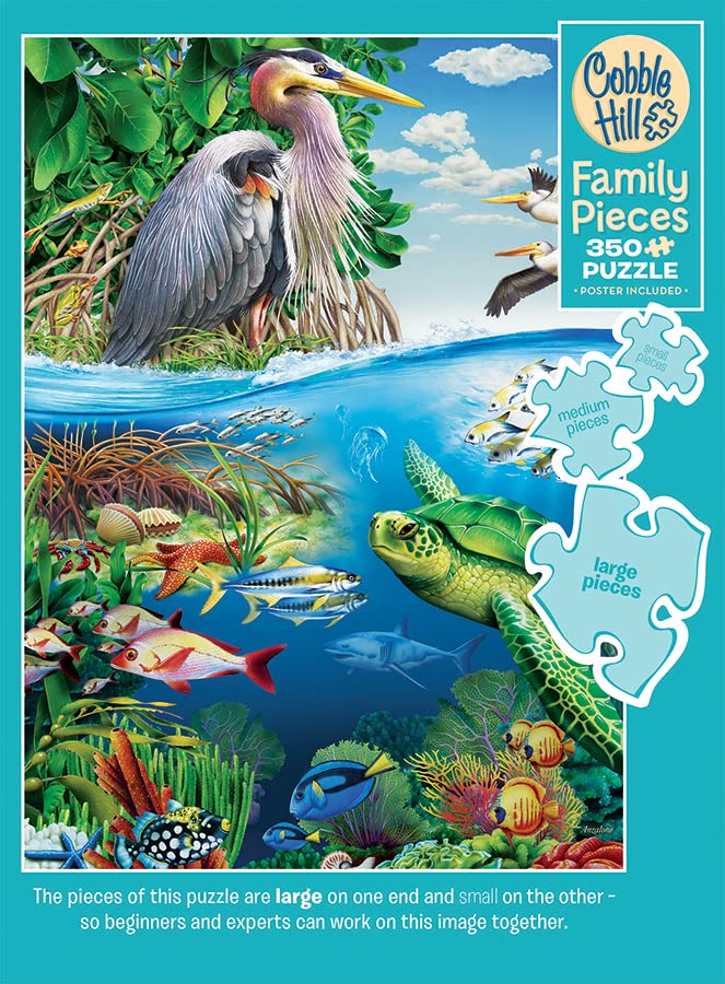 Cobble Hill Family Piece's 350 Puzzle - Earth Day - Sample Poster Included