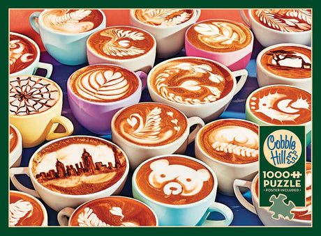 Cobble Hill 1000 Piece Puzzle - BaristArt - Sample Poster Included - image 5