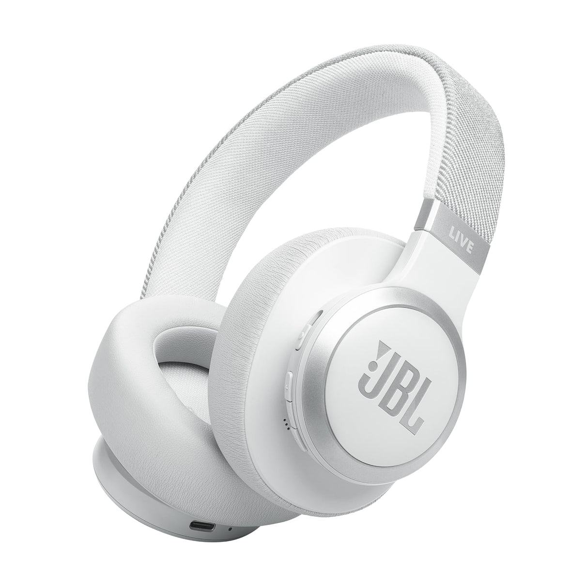 Jbl - Live 770nc Bluetooth Over Ear Headphones - White