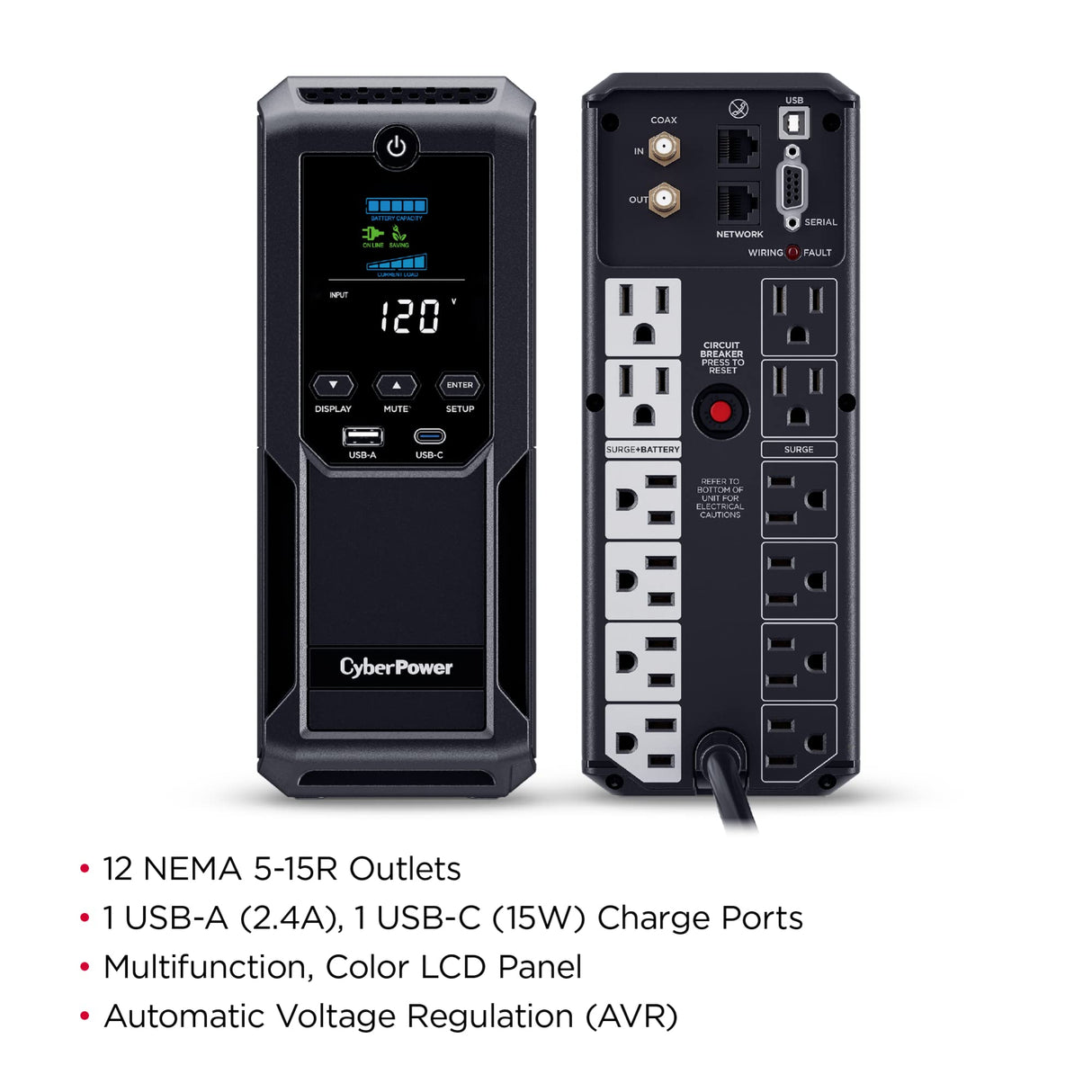 CYBERPOWER LCD UPS 1350 VA 815W