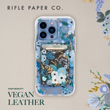 Rifle Paper Co - Magsafe Magnetic Card Holder - Garden Party Blue