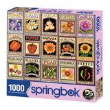 Springbok Puzzles - Garden Goodness - 1000 Piece Jigsaw Puzzle - Made in USA - Unique Cut Interlocking Pieces