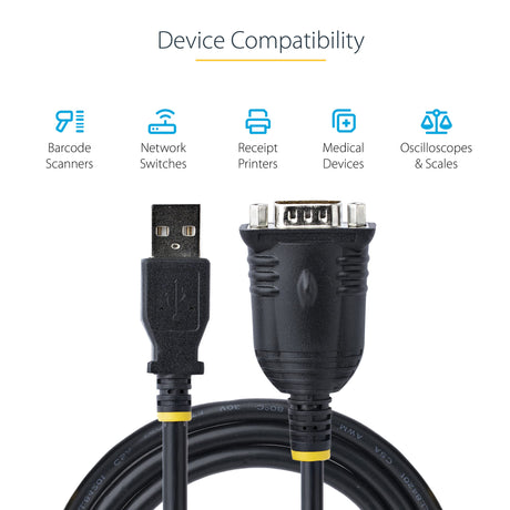 3FT USB TO SERIAL CABLE