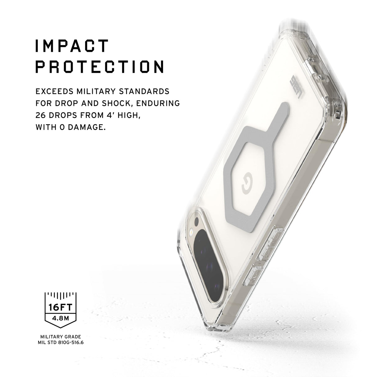 Urban Armor Gear (uag) - Plyo Pro Case For Google Pixel 9 Pro Xl - Ice And Silver