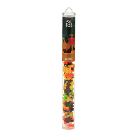 PLUS PLUS Vehicle Building Block Kit - Camper Mini Maker Tube