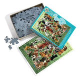 Cobble Hill Family Piece's 350 Puzzle - Puppy Love - Sample Poster Included