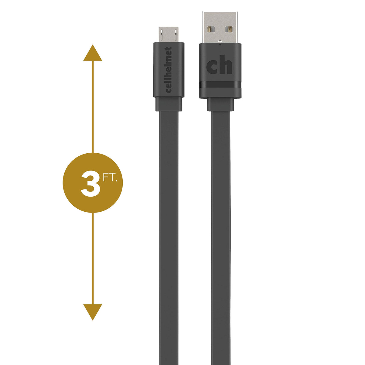 Cellhelmet - Micro Usb Cable 6ft - Black