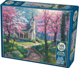 Cobble Hill 500 Piece Puzzle - Spring's Embrace - Sample Poster Included