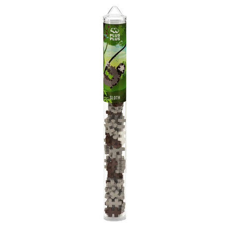 Plus Plus 3D Animal Figure Building Block Set - Sloth Maker Tube