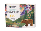 STUDIOSTONE CREATIVE DIY Arts & Crafts Carving Kit for Kids & Adults| Bear Sculpture Soapstone