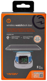 Ventev - Wireless Watchdock Duo 10w - White And Gray