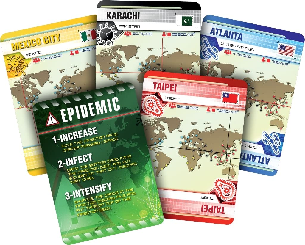 Pandemic Board Game (Base Game) - A Cooperative Battle to Save Humanity, Strategy Game for Kids and Adults, Ages 8+, 2-4 Players, 45 Minute Playtime, Made by Z-Man Games