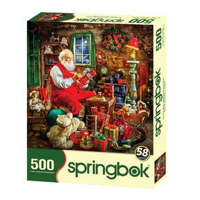 Springbok 500 Piece Jigsaw Puzzle Santa's Shop