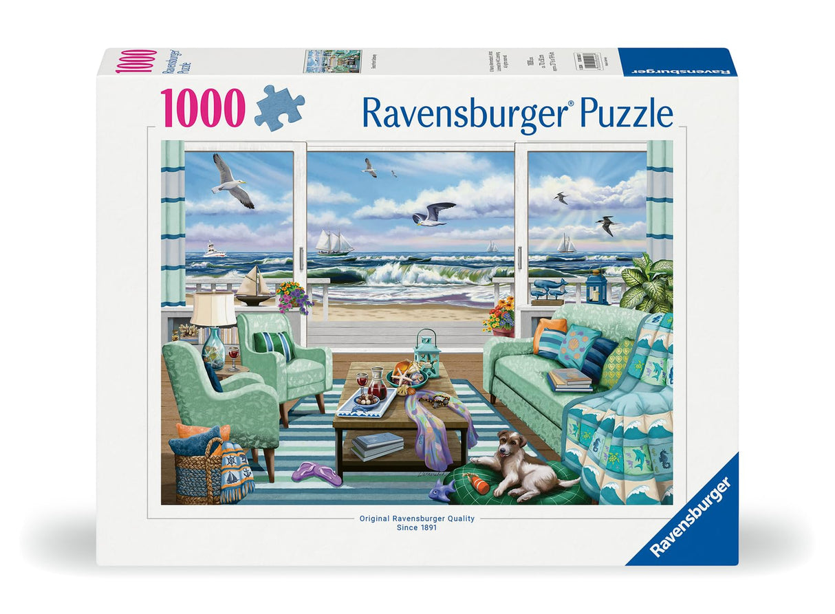 Ravensburger Beachfront Getaway 1000 Piece Jigsaw Puzzle for Adults - Handcrafted Tooling, Made in Germany, Every Piece Fits Together Perfectly