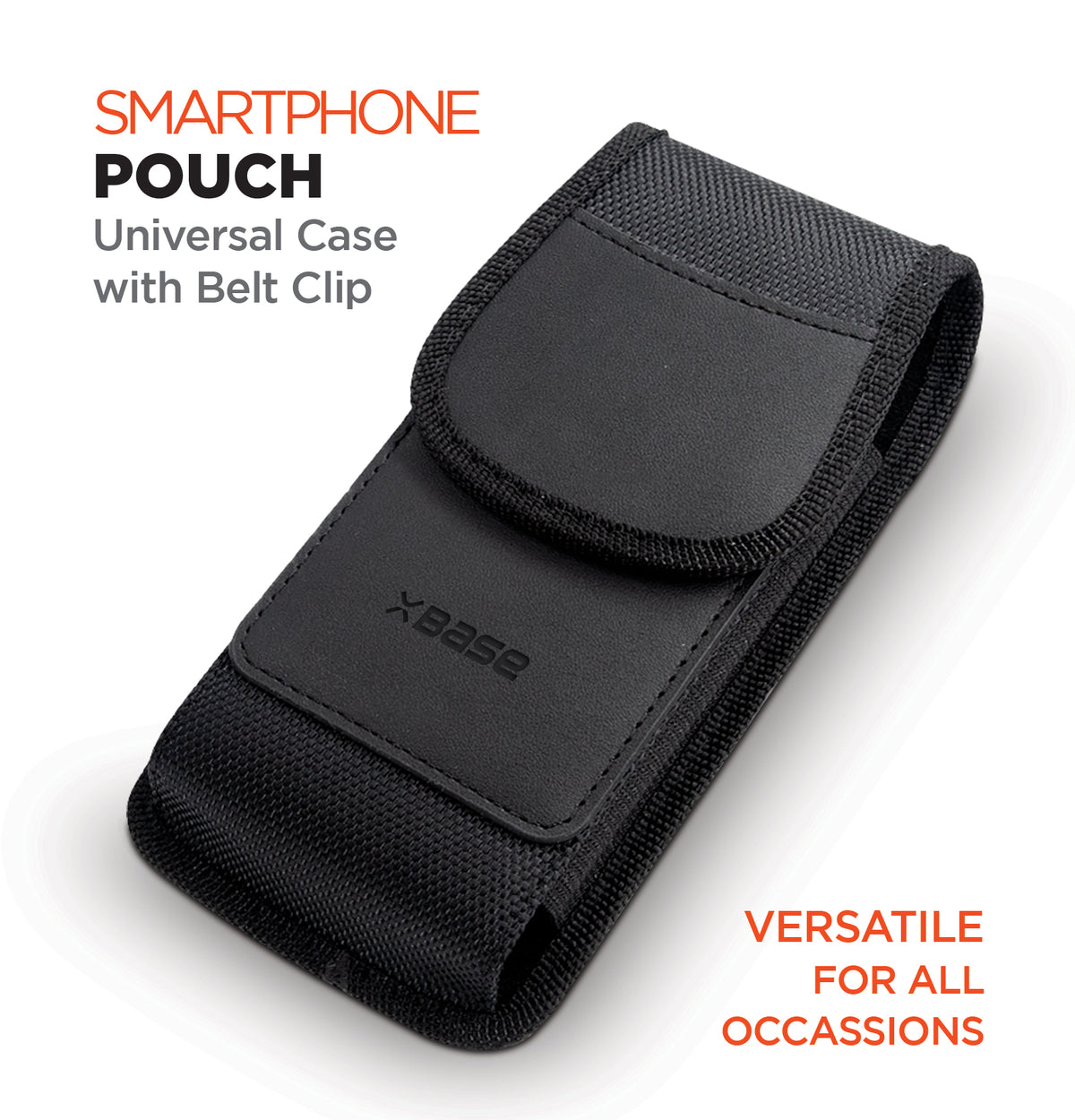 xBase Universal Phone Pouch Belt Clip w/Keychain - Large