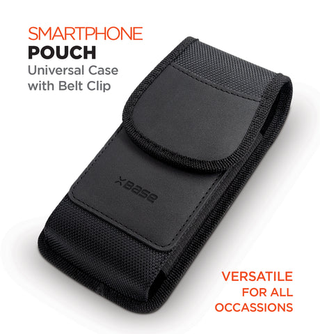 xBase Universal Phone Pouch Belt Clip w/Keychain - Large