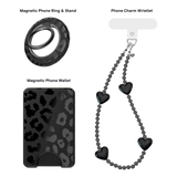VELVET CAVIAR - 3pc Phone Accessory Gift Set - Black Leopard