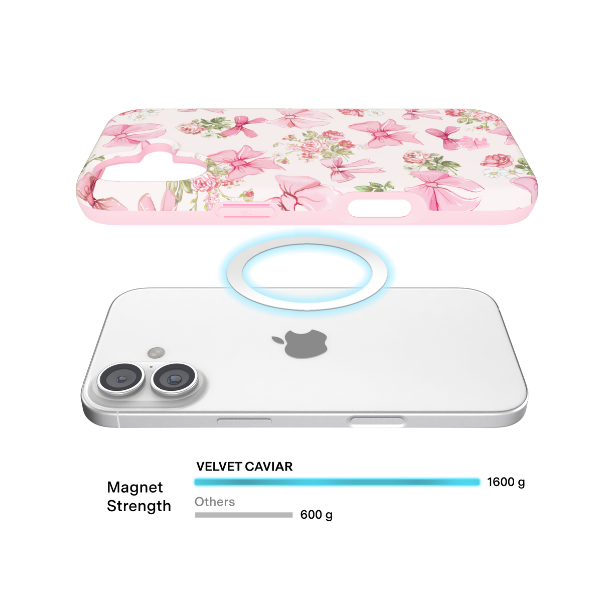 VELVET CAVIAR - IPhone 17 MagSafe Case - Posie Pink Bow