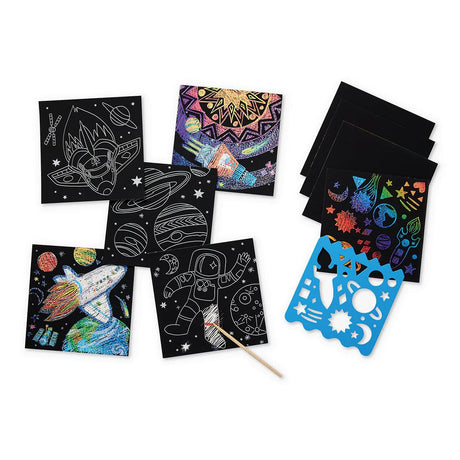 Crocodile Creek Space Sparkle Scratch Art 6 Piece Set, 1 EA