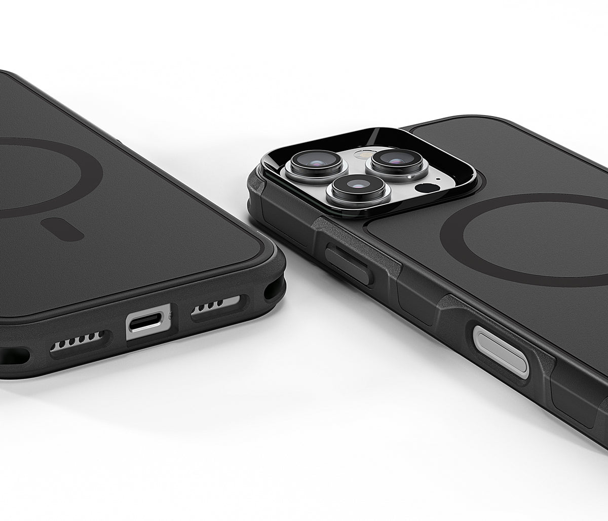 IPHONE 16 PRO MAX XBASE PROTECH MAGSAFE COMPATIBLE- RUGGED ARMOR CASE BLACK - image 1