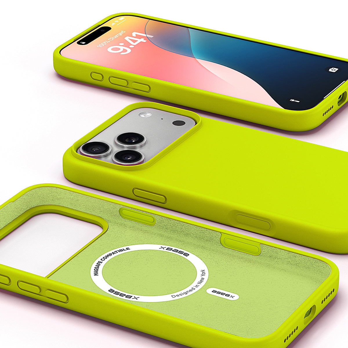 iPhone 18 Pro / 17 Pro - Liquid Silicone Gel MagSafe Compatible Case - Neon Lime - image 2