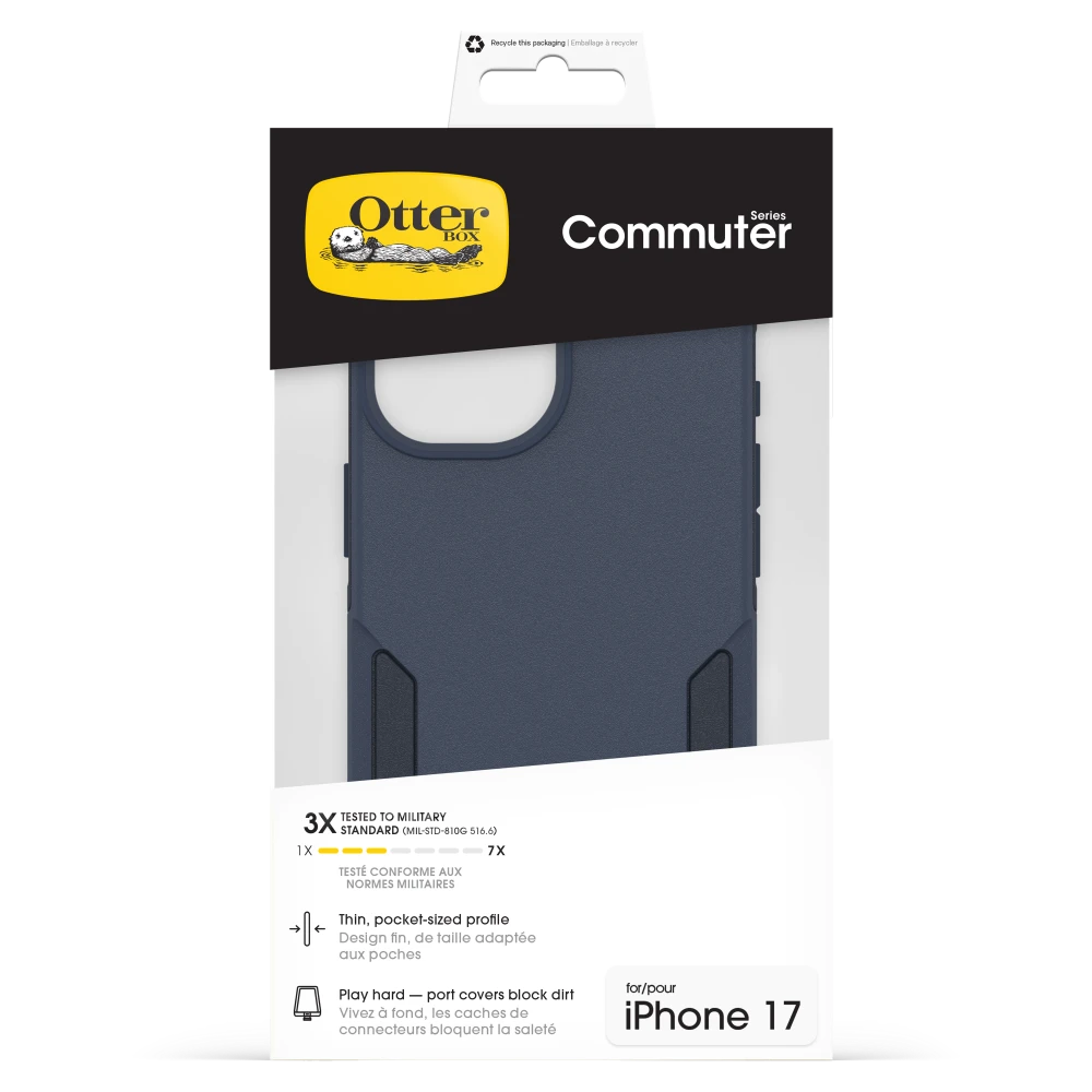 OtterBox - Commuter MagSafe Case with Camera Control for Apple iPhone 17 - Blue Sentiment