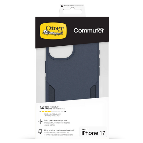 OtterBox - Commuter MagSafe Case with Camera Control for Apple iPhone 17 - Blue Sentiment